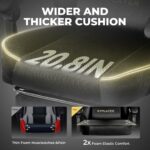 GTPLAYER Gaming Chair - Breathable Fabric with Pocket Spring Cushion and Linkage Armrests, High Back Ergonomic with Lumbar Support and Footrest (Velvet Black) - Image 7