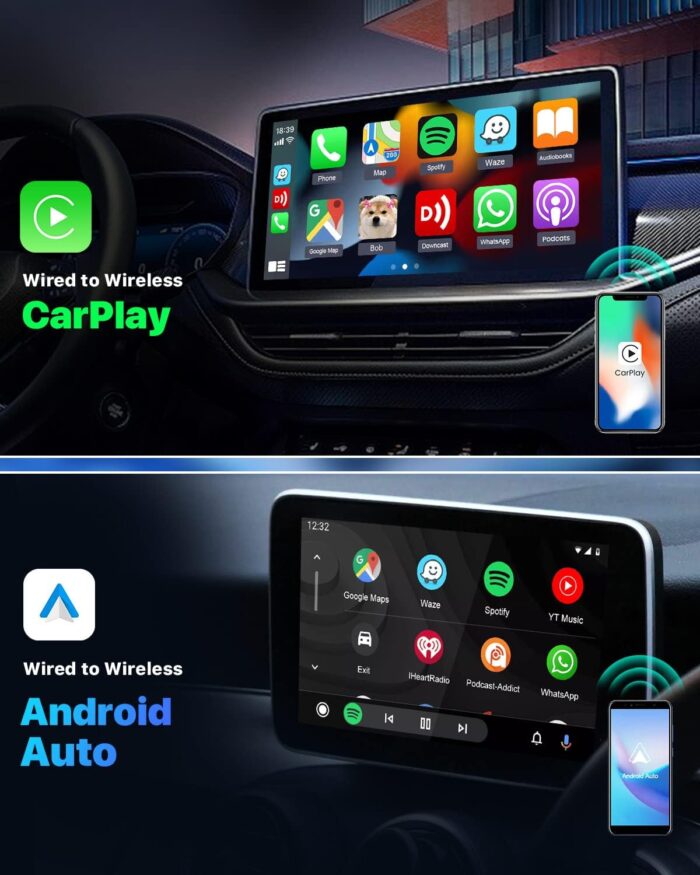Carlinkit 5.0, Ultimate Wireless CarPlay & Android Auto Adapter - Ultra Speed, Low Power Design, Dual Band WiFi, Only Fit For The Car With Wired CarPlay/AA - Image 2