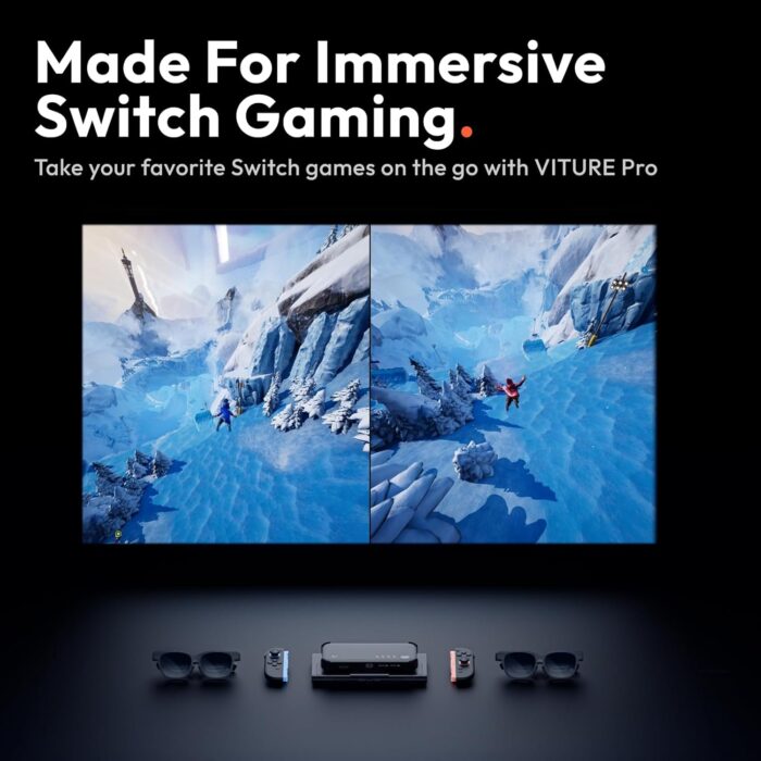 VITURE Pro Mobile Dock First-Ever Immersive XR Experience for Switch 2, Compatible with PS, Co-op Stream & Play, 2D/3D Content, fits Switch, Fire TV, HDMI Devices, for USB-C Display & XR/AR Glasses - Image 3