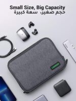 UGREEN Electronic Organizer, Double Layer Travel Gadget Bag compatible for USB Cable, SD Card, Hard Drive, Power Bank, Digital Camera, iPad Mini/Nintendo Swith Console/E-book or Tablet up to 7.9'' - Image 5