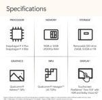 Microsoft Surface Laptop (7th Edition – 2024), Copilot+PC, 13.8" Touch Upto 120Hz Display, Snapdragon X Plus, Qualcomm Hexagon with 45 TOPS NPU, Qualcomm Adreno GPU, 16GB RAM, 512GB SSD, Graphite - Image 12