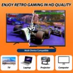 SHEPUDRUC Wireless Retro Handheld Game Console, Game Console Stick Built-in 20000+ Plug-and-Play Video Games, Equipped with 18 Simulators, 4K HDMI Output and Dual 2.4G Controller（50GB Memory Card） - Image 5