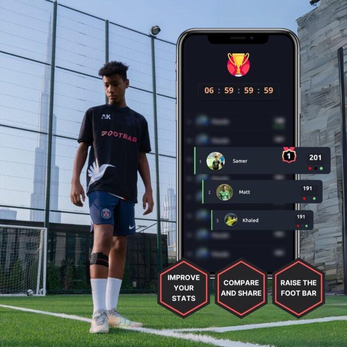 Footbar Meteor Football Soccer Activity Tracker, Football Accessories for Performance and Game Style Tracking App for iOS Android - Image 6