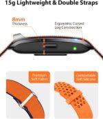 Smart Bracelet, Wearable Activity & Fitness Tracker Band, 24H Sleep Tracker, All-Day Continuous Heart Rate Blood Pressure Stress HRV Monitor, 120+ Sport Modes Smart Wristband with 2 Bands, Free APP - Image 6
