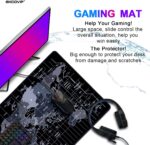 EXCOVIP Gaming Mouse Pad XXL,Anti-Skid 900x400mm Mouse Pads Extended Large Desk Pad World Map Keyboard Mousepad (Upgrade Version) 9640 - Image 5