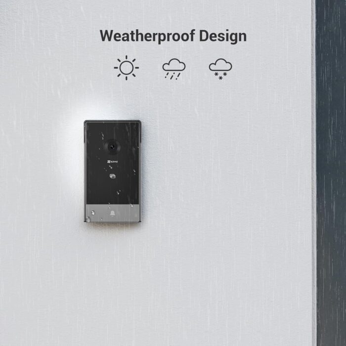 EZVIZ CP7 Video Doorbell, 3MP 2K Smart Video Doorphone, 7" Color Touch Screen, Remote Door Unlock, Built-In Doorbell, Two Way Talk, Human Motion Detection, Metal Housing, Weatherproof, 2.4G/5G Wi-Fi - Image 9
