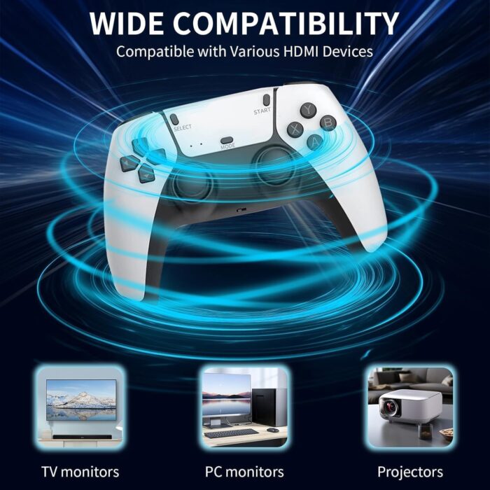 2025 New Retro Gaming Stick – Plug & Play Retro Gaming Console with 21500+ Classic Video Games, 4K HDMI Game Stick, Upgraded Wireless Controllers, Video Game Console for TV (Standard Edition) - Image 4
