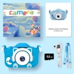 Goopow Kids Camera Toys for 3-8 Year Old Boys,Children Digital Video Camcorder Camera with Cartoon Soft Silicone Cover, Best Chritmas Birthday Festival Gift for Kids - 32G SD Card Included - Image 8