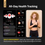 TCH Smart Watch Z40+ Tech Sense for Men Women Bluetooth Calls/SMS, Fitness watches Activity Tracker with Heart Rate, Blood Oxygen, KCAL, IP68 Waterproof, smartwatches For Android+iOS - Image 3