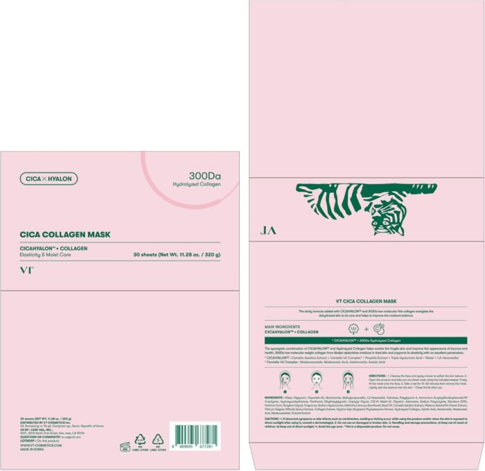 VT COSMETICS Daily Collagen Mask 30ea | Facial Sheet Mask for Firming, Plumping, and Improving Skin Elasticity, 30 Day Supply, Korean Skincare - Image 6