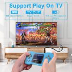 Azonee Handheld Retro Game Console for Kids Adults, , Built-in 500 Games, 3.0" FT HD Color Screen, AV Output, Dual 3D Joysticks, Protable Video Game Console as Gift for Birthday - Image 2