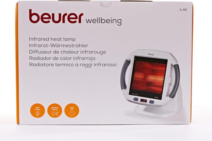 Beurer IL50 Infrared Heat Lamp, Soothing Heat For Colds And Muscle Tension, Infrared Light Therapy with 300 watts, Improves Blood Circulation, 100% UV Blocker, Medical Device - Image 15