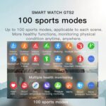 Smarties AE Stylish Smart Watch for Girls Boys Kids Teens Men Women with Blood Pressure Monitor Fitness Tracker Call and Message Notification (Purple) - Image 4