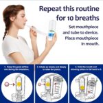 TyeinGo Incentive Spirometer Adult, Lung Exerciser Device, Breathing Trainer - 6000ML Inhale Volume Measurement, Equipped with Ball Flow Rate Indicator & Scale Indicator - Image 4