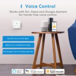 meross Smart Plug Compatible with HomeKit WiFi Plug That Works with Alexa Siri and Google Home Wireless Remote Control Timer Switch - Image 7