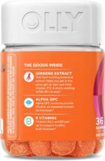 OLLY Laser Focus Gummy, Ginseng, Alpha GPC, B Vitamins, Berry Tangerine Flavor - 36 Count - Image 8