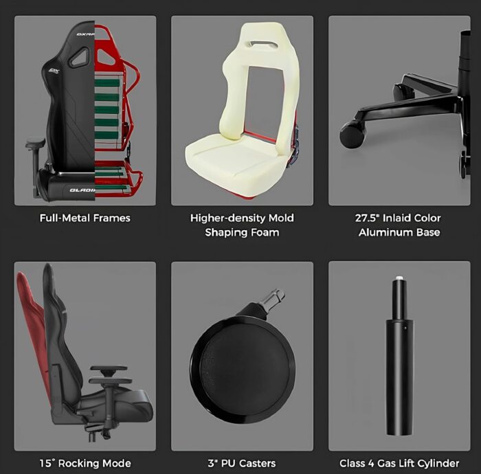 Dxracer G-Series Gaming Chair - Black - Image 7
