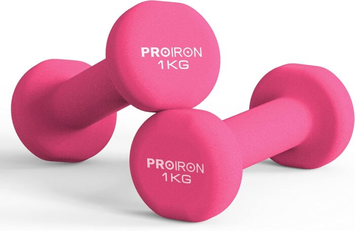 PROIRON Neoprene Dumbbells Weights Exercise & Fitness Dumbbells in 1kg 1.5kg 2kg 3kg 4kg 5kg 8kg 10kg Pair