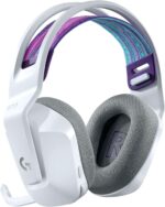 Logitech G733 LIGHTSPEED Wireless Gaming Headset with suspension headband, LIGHTSYNC RGB, Blue VO!CE mic technology and PRO-G audio drivers - White - Image 4