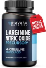Extra Strength L Arginine - 1200mg Nitric Oxide Supplement for Muscle Growth, Vascularity & Energy - Powerful NO Booster With L-Citrulline & Essential Amino Acids To Train Longer & Harder