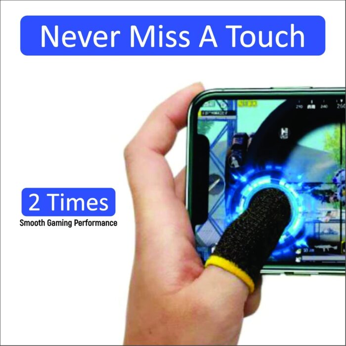 GENDA PUBG Mobile Phone Finger Sleeves for Gaming | Anti-Sweat Breathable Finger Sleeve Gloves for Gaming | Thumb Sleeves Mobile Gaming | Gamer Gloves | Pack of 10 (Blue) - Image 8