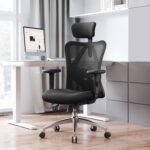 SIHOO M18 Racing Style Gaming Chair Ergonomic Design - Premium Adjustable Headrest & Lumbar Support, Breathable Mesh High Back Computer Chair for Long Hours Comfort (Black) - Image 2