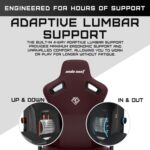 Anda Seat Andaseat Kaiser 3 Large Premium Ergonomic Gaming/Office Chair with Magnetic Memory Foam Neck Pillow Support PVC leather Maroon AD12YDC L 01 A - Image 7