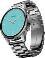 Noise Halo Plus Elite Edition Smartwatch with 1.46" Super AMOLED Display, Stainless Steel Finish Metallic Straps, 4-Stage Sleep Tracker, Smart Watch for Men and Women (Elite Silver)