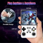 HYRAINBOW R36Max Handheld Game Console, Portable Mini Retro Handheld Game Console, 4.0 Inch IPS Video Gaming Console with 64GB TF Card Over 18000+ Pre-Installed Retro Games, 4000mAh Battery, White - Image 2