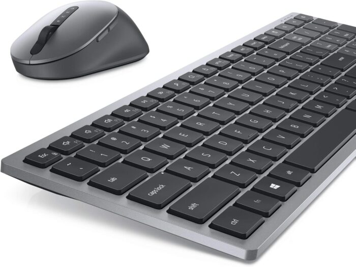 Dell KM7120W Multi-Device Bluetooth & Wireless Keyboard and Mouse Qwerty -Titan Gray (Arabic-English)