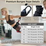 PRIORMAN Bungee Fitness Equipment Set Heavy Cord Bungee Dance Resistance Belt Rope Workout Fitness Gym Professional Training Equipment - Image 2