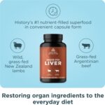 Organ Supplements by Ancient Nutrition, Grass-Fed and Wild Organ Complex Capsules, Beef & Lamb Liver, Supports Healthy Blood, Gut, and Liver, 180 Ct - Image 2