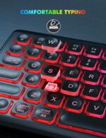 Trueque Wireless Keyboard and Mouse Combo - RGB Backlit, Rechargeable & Light Up Letters, Full-Size, Ergonomic Tilt Angle, Sleep Mode, 2.4GHz Quiet Keyboard Mouse for Mac, Windows, Laptop, PC, - Image 9