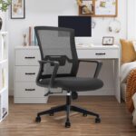 VOFFOV Office Chair for Home Desk Chair with Lumbar Support, 360° Swivel, Silent Rolling Wheels, Breathable Mesh Fabric, and Easy Assembly – Computer Chair Ideal for Home, Office - Image 2