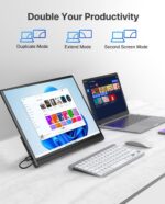 Newsoul 15.6-Inch Portable Monitor, FHD 1080P, Ultra-Slim and Lightweight, Self-Standing Design, VESA-Compatible, IPS Screen, USB-C/Mini HDMI Ports, Perfect for Gaming and Office Use - Image 4