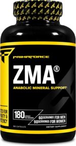 PrimaForce ZMA Dietary Supplement, 180 Capsules
