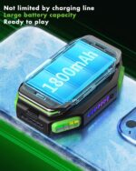 Magnetic Phone Cooler, Azonee Rechargeable Cooling Fan with RGB LED and Temperature Display, Semiconductor Phone Radiator for Mobile Gaming and Tiktok Live Streaming (Green) - Image 5