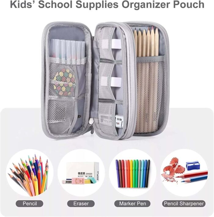 Portable Electronic Accessories Bag Organizer, Travel Gadgets Storage Case Pouch Cable Organizer compatible for Charger USB Cables SD Memory Cards Earphone Flash Hard Drive Phone Power Bank - Image 6