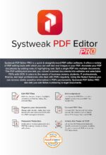 Systweak PDF Editor - Software for Windows - 1 PC, Lifetime | View, Create, Edit, Protect and Sign PDFs | Merge & Split (Via Email Delivery Only - in 2 hours, No- CD), - Image 4