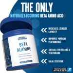 Applied Nutrition Beta-Alanine Amino Acid Pre Workout Powder 3000mg per Serving Enhances Training Duration & Physical Performance Gluten Free, Suitable for Vegans (300g - 100 Servings) (Unflavoured) - Image 2