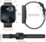 BRIBEJAT Smart Watch for Men Women (Make/Answer Call), HD 2.01'' Smartwatch Waterproof, Fitness Tracker Pedometer SpO2/Heart Rate/Sleep Monitor, Compatible with iPhone Samsung Huawei Android Phone - Image 7