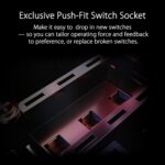 ASUS ROG Spatha X Wireless Gaming Mouse, 2.4 GHz / Wired USB, 19,000 DPI Optical Sensor, 12 Programmable Buttons, RGB, Swappable Switch Design, Micro Switches, Magnetic Charging Stand, Black - Image 6
