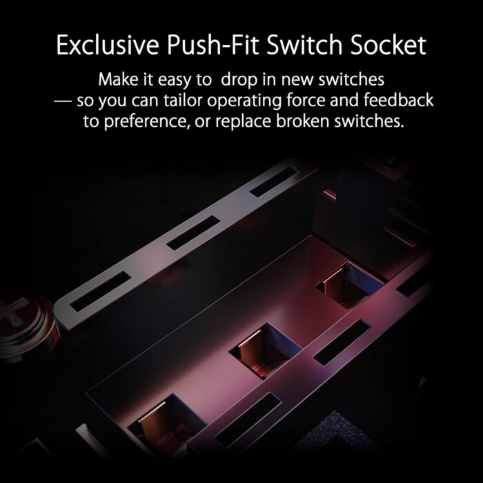 ASUS ROG Spatha X Wireless Gaming Mouse, 2.4 GHz / Wired USB, 19,000 DPI Optical Sensor, 12 Programmable Buttons, RGB, Swappable Switch Design, Micro Switches, Magnetic Charging Stand, Black - Image 6