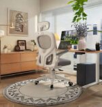 Gaming Chair, Computer Chair with Fabric，Office Chair with Armrest & Adjustable Seat, Ergonomic Video Game Chair with Neck and Massage Lumbar Support