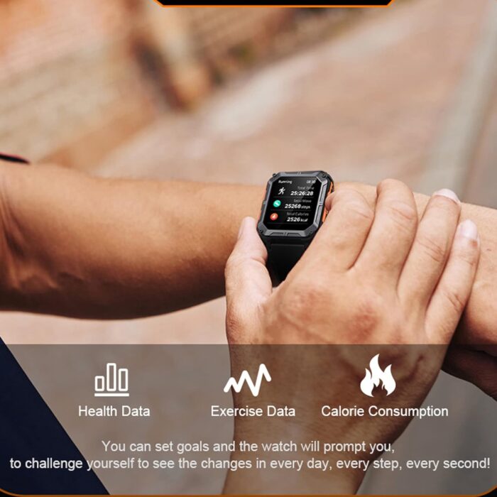 Military Smart Watch with Bluetooth Calling Smartwatch for Men and Women Fitness Tracker with Heart Rate Monitor Sleep and Waterproof - Image 5