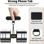 TACOMEGE Phone Tether Tab for iPhone, Cell Phone Lanyard Patch, Phone Strap Replacement Part for All Full Phone Cases (Black) - Image 2