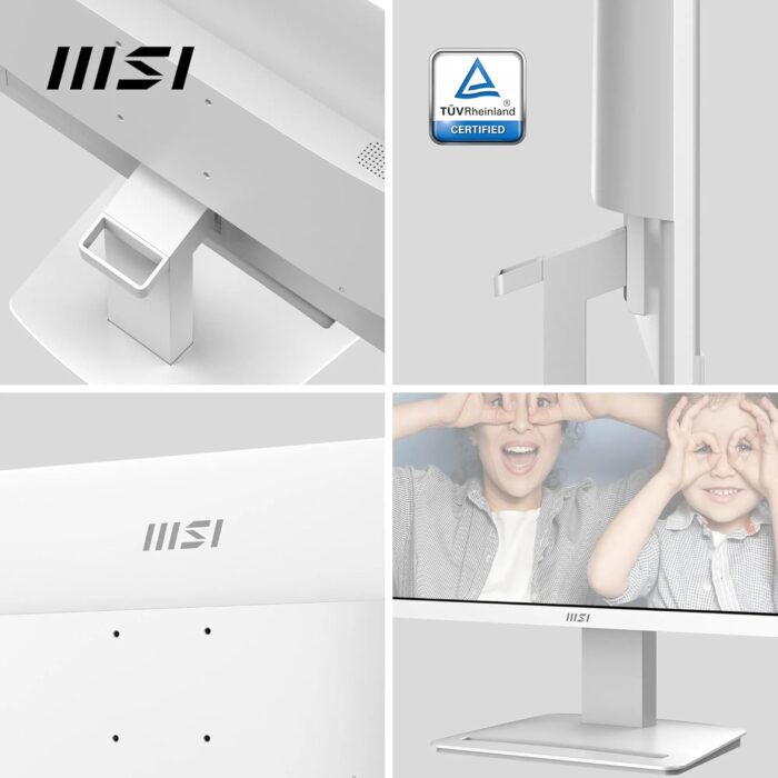 MSI PRO MP2412W 23.8 Inch Full HD Office Monitor - 1920 x 1080 Wide View Panel, 100 Hz, Eye-Friendly Screen, VESA Mountable, Built-in Speakers, Display Kit Support, Tilt Adjustable - HDMI 1.4b, DP 1.2 - Image 3