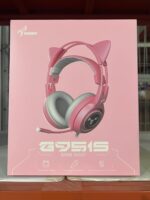 SOMIC G951s Pink Stereo Gaming Headset with Mic for PS4,Xbox,PC,Mobile Phone,3.5mm Noise Reduction Cat Ear Headphones Lightweight Over Ear Headphones for Girls - Image 9