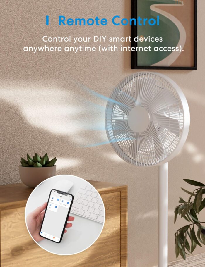 Meross WiFi Smart Switch Works with Apple HomeKit, DIY Smart Switch Module Remote and Voice Control Compatible with Alexa, Google Home, SmartThings, DIY Smart Switch for Electrical Appliances 2 Pack - Image 2