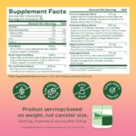 Bloom Nutrition Superfood Greens Powder, Digestive Enzymes with Probiotics and Prebiotics, Gut Health, Bloating Relief for Women, Chlorella, Juice Mix w/Beet Root Powder, 30 SVG, Orange Passionfruit - Image 5
